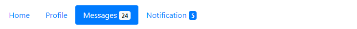 Bootstrap Badges inside Nav