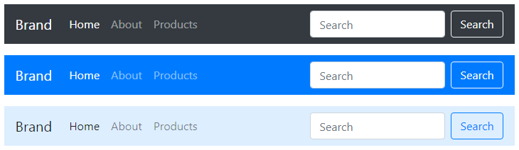 Bootstrap Navbar Color Schemes