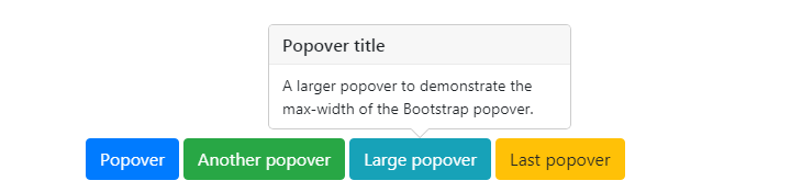 Bootstrap Popover